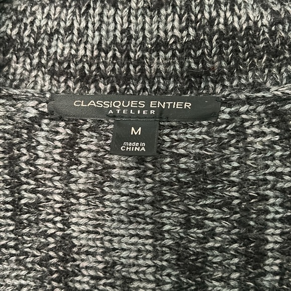 Classy Black/Grey Space-dyed knit sweater from Classiques Entier in size M - Picture 3 of 9